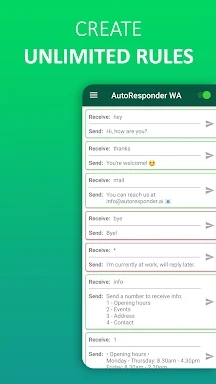 AutoResponder for WhatsApp screenshots