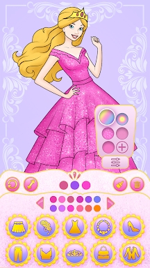 Girl Coloring Dress Up Games screenshots