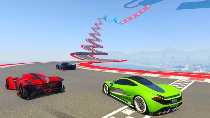 Mega Ramp Car Offline Games screenshots