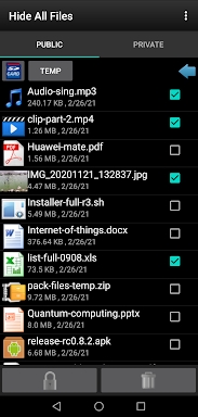 Hide All Files screenshots