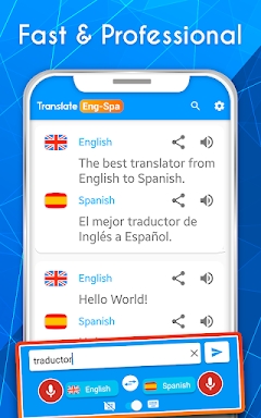 English Spanish AI Translator screenshots