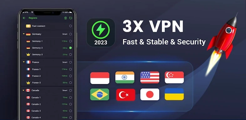 3X VPN - Smooth Browsing screenshots