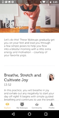 Yoga Wake Up screenshots