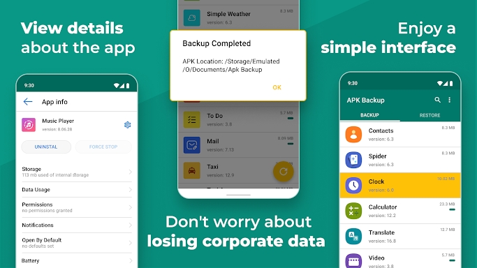 APK Backup & App Recovery screenshots