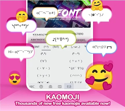 Kika Keyboard - Emoji, Fonts screenshots