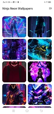 Ninja Neon Wallpaper Simple screenshots