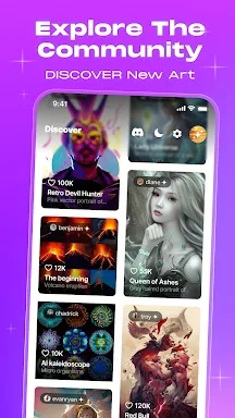 WOMBO Dream - AI Art Generator screenshots