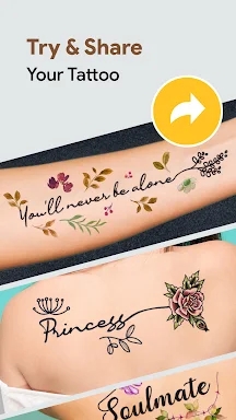 Stylish Fonts Tattoo on Body screenshots