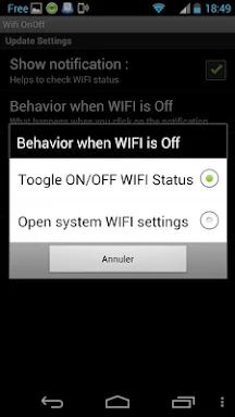 Wifi on/off - Widget screenshots