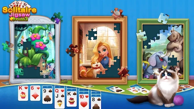 Solitaire Jigsaw Puzzle screenshots