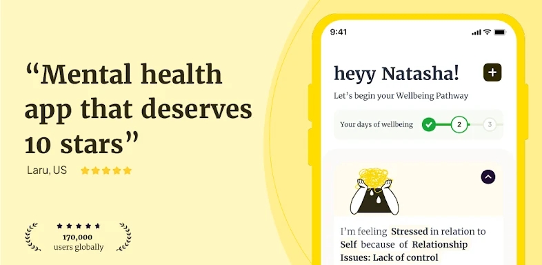 heyy, your mental health guide screenshots
