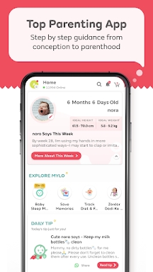 Mylo Pregnancy & Parenting App screenshots