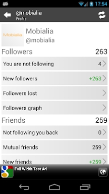 Track my Followers for Twitter screenshots