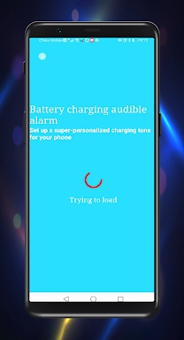 Battery charging audible alarm screenshots