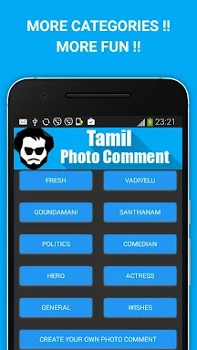 Tamil Photo Comment screenshots
