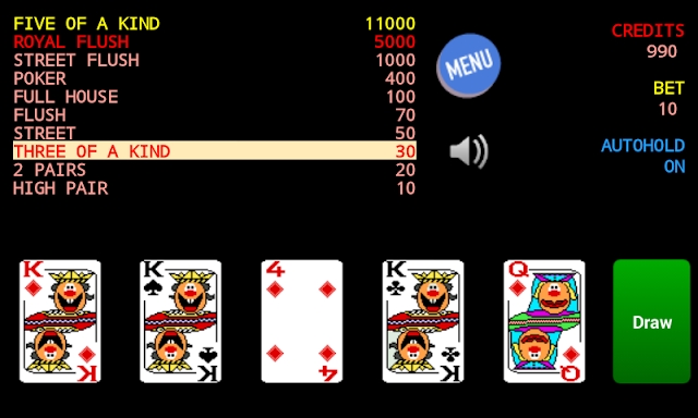 Jolly Card Poker screenshots