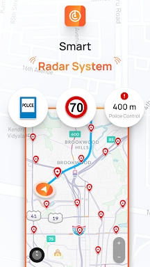 Radar, HUD, Map, Speed Camera screenshots
