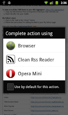 CLEAN RSS screenshots