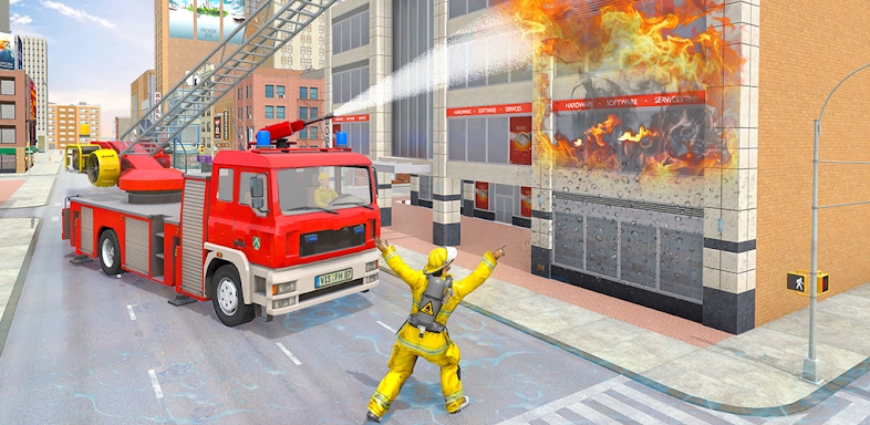 911 Rescue Fire Truck 3D Sim screenshots