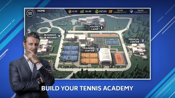 Tennis Manager Mobile screenshots