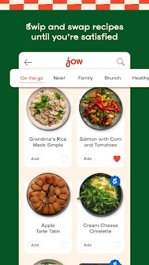 Jow - easy recipes & groceries screenshots