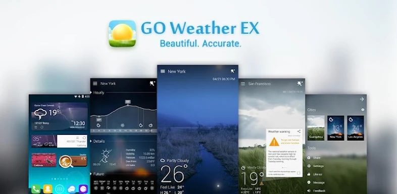 Bahasa Indonesian GO WeatherEX screenshots