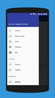Remote Fingerprint Unlock screenshots