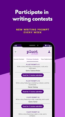 Pluot | story writing planner screenshots