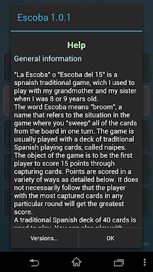 Escoba / Broom cards game screenshots