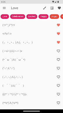 Kaomoji Japanese Emojis Smiley screenshots