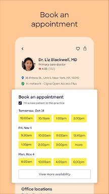 Zocdoc - Find and book doctors screenshots