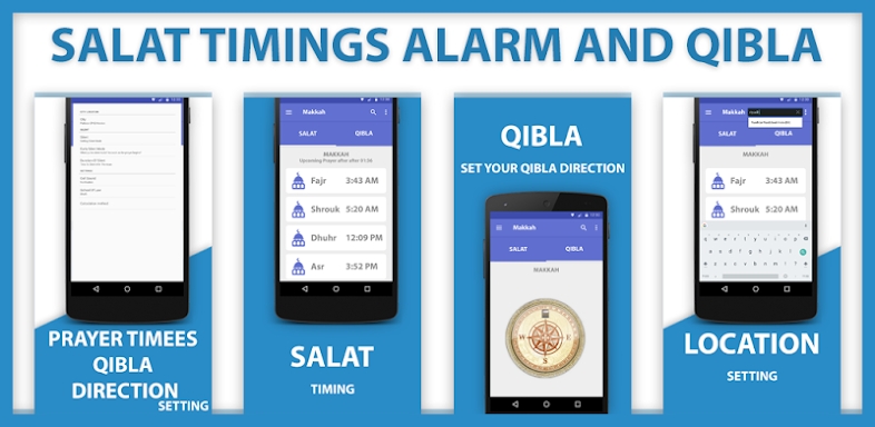 Prayer Times Alarm & Qibla Com screenshots