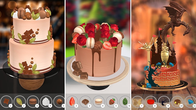Cake Coloring 3D screenshots