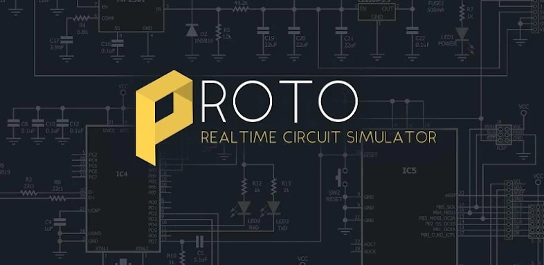 PROTO - circuit simulator screenshots