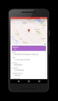 EarthQuake App screenshots