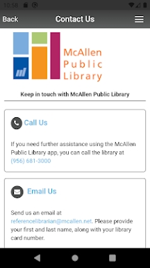 McAllen Public Library screenshots