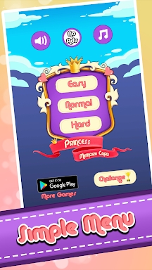 Princess Memory Card Game screenshots