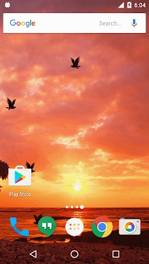 Sunset Live Wallpaper - Flying screenshots