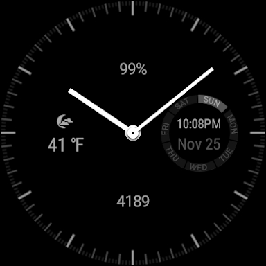 Wear Chronograph Watch Face screenshots