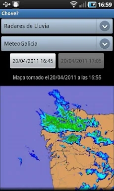 It is raining? Rainfall/Sat screenshots