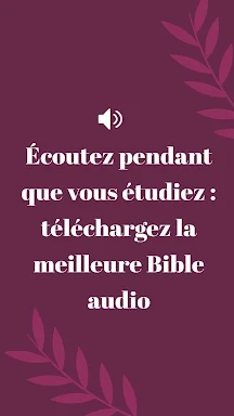 Bible Louis Segond avec audio screenshots