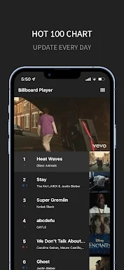 Billboard Player - music video screenshots