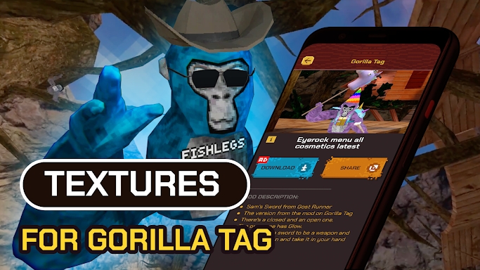 Mods for Gorilla Tag screenshots