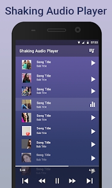 Shaking Audio Player screenshots