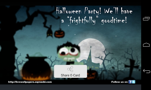 Halloween greetings screenshots