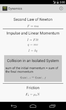 Physics Formulas screenshots