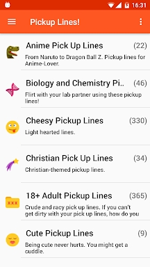 Pickup Lines Flirt Messages screenshots