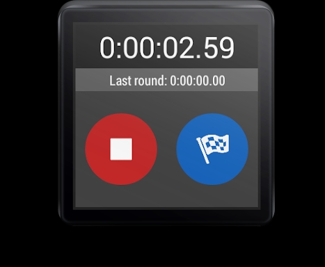 Stopwatch For Wear OS (Android Wear) screenshots