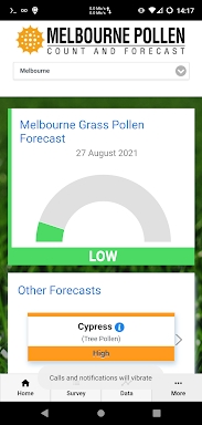 Melbourne Pollen Count screenshots