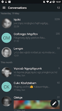 YAATA - SMS/MMS messaging screenshots
